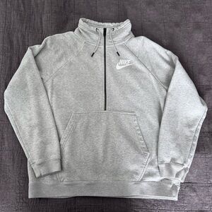 Nike Light Gray Quarter-Zip Pullover